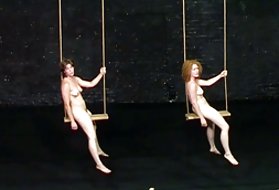 Девушка с рогами, верхом на половом члене