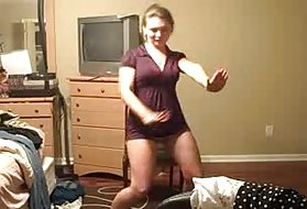Блондинка портит огромный член